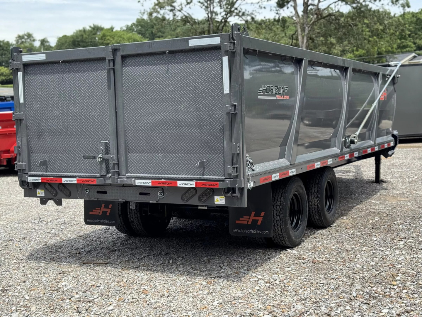 New 2025 Horizon Trailers 96X20 HZH GOOSENECK TELESCOPIC 14 PLY W/FLIP OVER TARP 25900 GVWR Dump Trailer