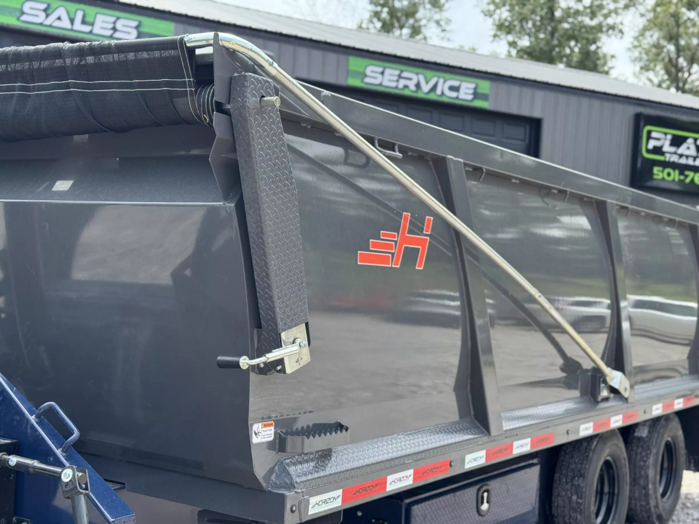 New 2025 Horizon Trailers 96X20 HZH GOOSENECK TELESCOPIC 14 PLY W/FLIP OVER TARP 25900 GVWR Dump Trailer