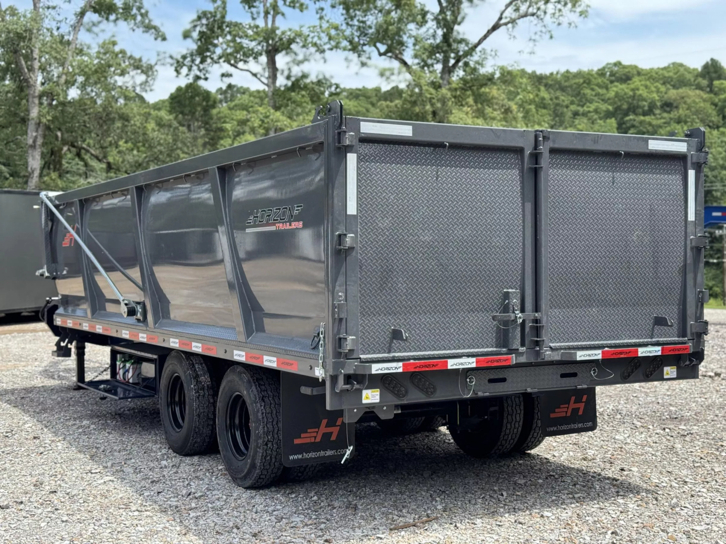 New 2025 Horizon Trailers 96X20 HZH GOOSENECK TELESCOPIC 14 PLY W/FLIP OVER TARP 25900 GVWR Dump Trailer