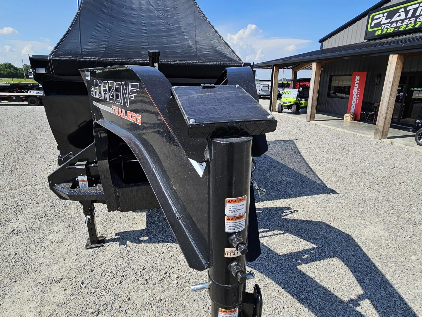 New 2025 Horizon Trailers HZH 96X20 GOOSENECK TELESCOPIC 14 PLY W/FLIP OVER TARP 25900 GVWR Dump Trailer