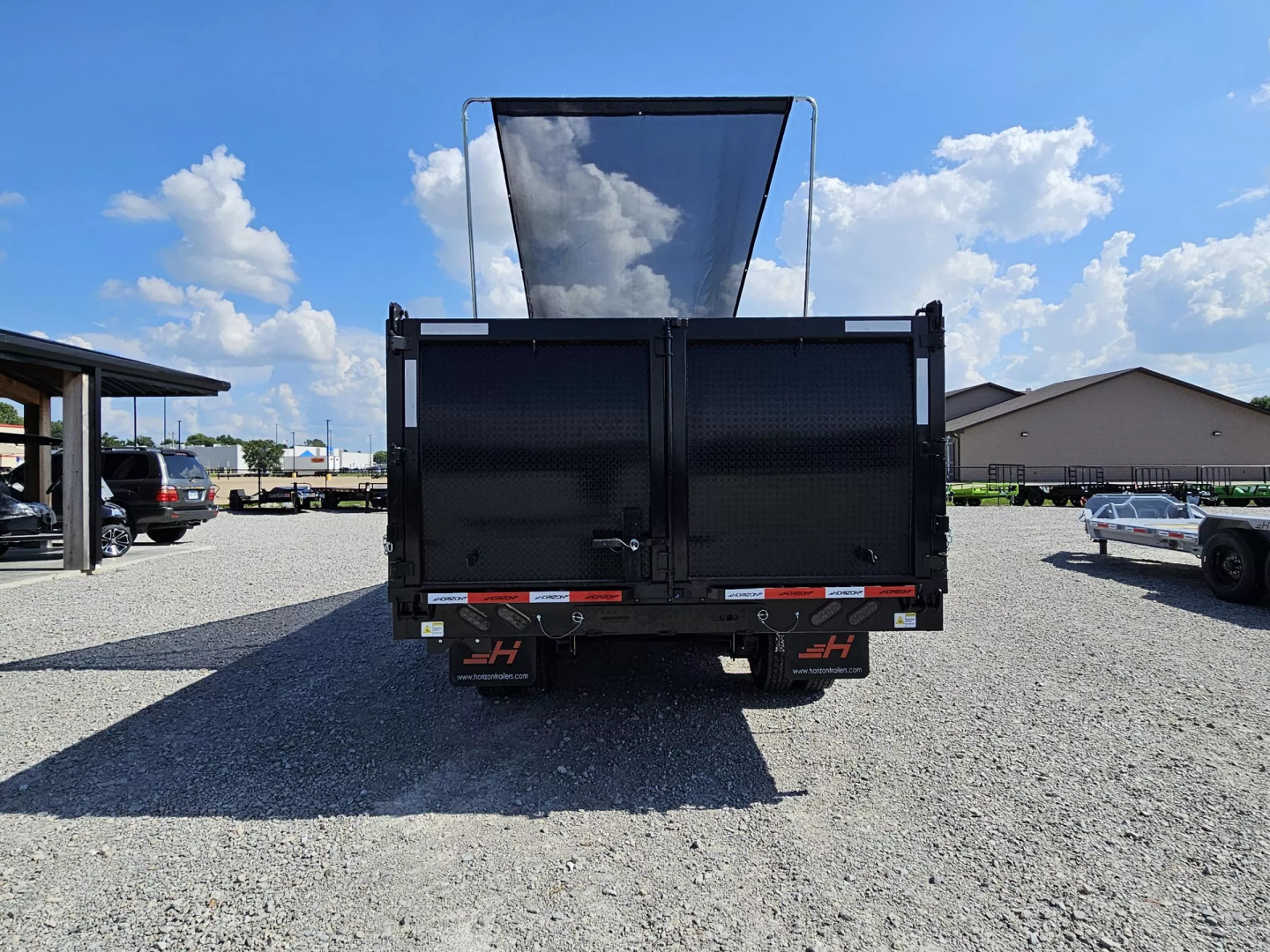 New 2025 Horizon Trailers HZH 96X20 GOOSENECK TELESCOPIC 14 PLY W/FLIP OVER TARP 25900 GVWR Dump Trailer