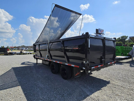 New 2025 Horizon Trailers HZH 96X20 GOOSENECK TELESCOPIC 14 PLY W/FLIP OVER TARP 25900 GVWR Dump Trailer