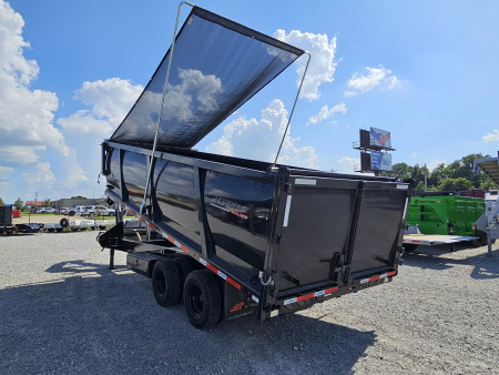 New 2025 Horizon Trailers HZH 96X20 GOOSENECK TELESCOPIC 14 PLY W/FLIP OVER TARP 25900 GVWR Dump Trailer