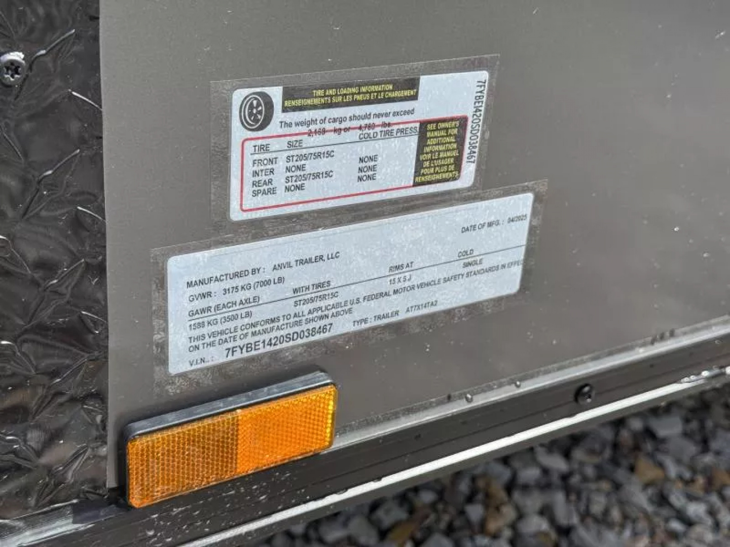 New 2025 Anvil Trailers 7X14 .080 POLY CORE METAL Cargo / Enclosed Trailer