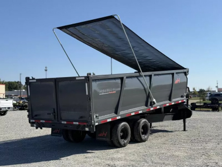 New 2025 Horizon Trailers 96X20 HZH GOOSENECK TELESCOPIC 14 PLY W/FLIP OVER TARP 25900 GVWR Dump Trailer