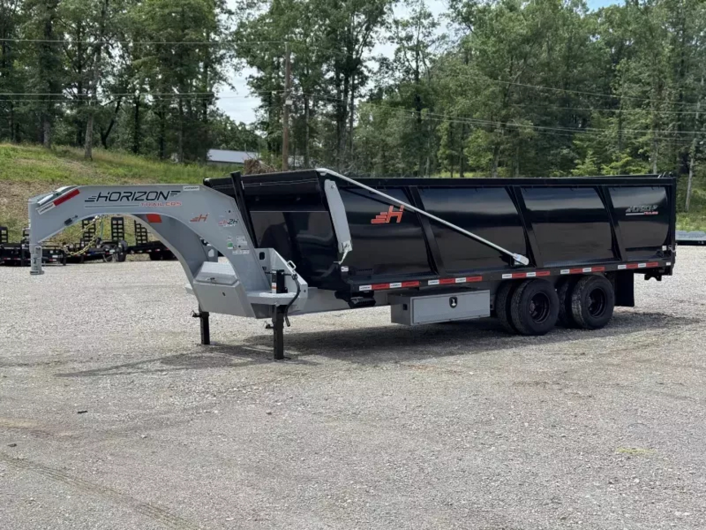 New 2025 Horizon Trailers HZH 96X20X4 HIGH SIDE TANDEM DUAL TELESCOPIC Dump Trailer 25K GVWR