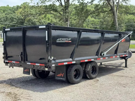 New 2025 Horizon Trailers HZH 96X20X4 HIGH SIDE TANDEM DUAL TELESCOPIC Dump Trailer 25K GVWR