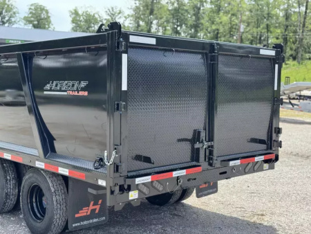 New 2025 Horizon Trailers HZH 96X20X4 HIGH SIDE TANDEM DUAL TELESCOPIC Dump Trailer 25K GVWR
