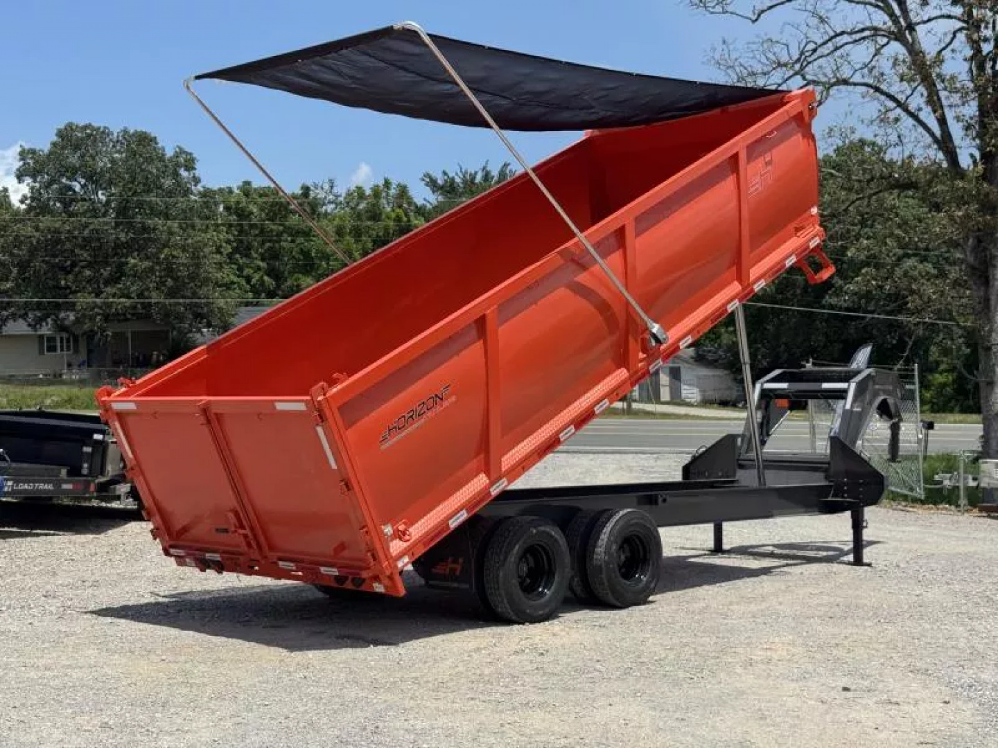 New 2025 Horizon Trailers HZH 96X20X4 HIGH SIDE TANDEM DUAL TELESCOPIC Dump Trailer 25K GVWR