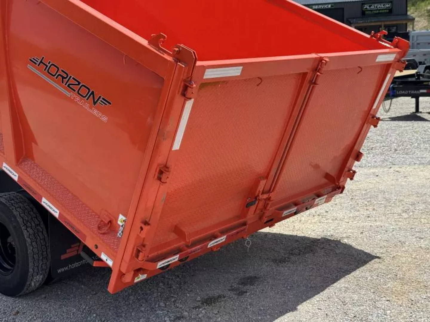 New 2025 Horizon Trailers HZH 96X20X4 HIGH SIDE TANDEM DUAL TELESCOPIC Dump Trailer 25K GVWR