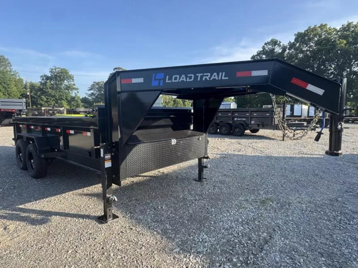New 2026 Load Trail DG 83x16 Tandem Axle Dump Low-Pro Trailer W/ Ramps/ Tarp, Spread Gate