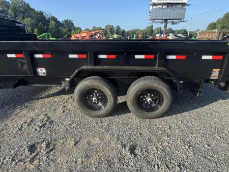 New 2026 Load Trail DG 83x16 Tandem Axle Dump Low-Pro Trailer W/ Ramps/ Tarp, Spread Gate