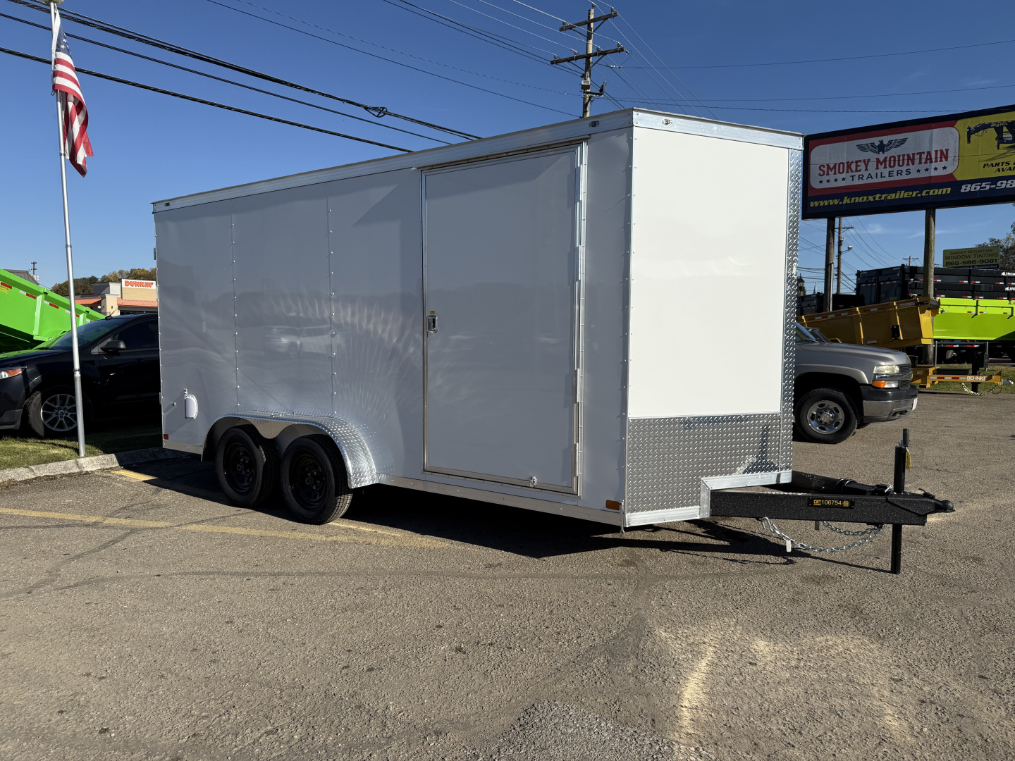 New 2026 Covered Wagon Trailers 7X16 TA2 7' BARN DOORS Cargo / Enclosed Trailer