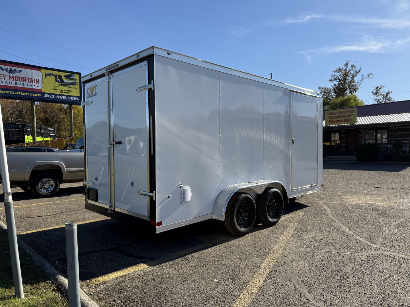 New 2026 Covered Wagon Trailers 7X16 TA2 7' BARN DOORS Cargo / Enclosed Trailer