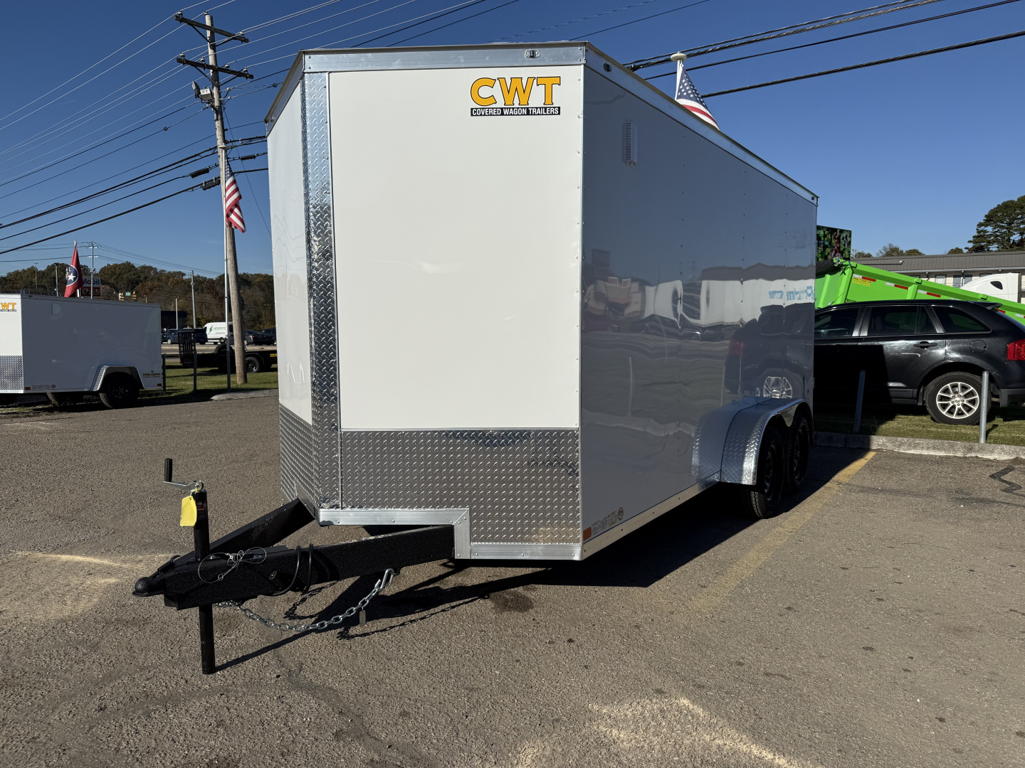 New 2026 Covered Wagon Trailers 7X16 TA2 7' BARN DOORS Cargo / Enclosed Trailer