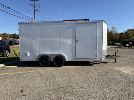 New 2026 Covered Wagon Trailers 7X16 TA2 7' BARN DOORS Cargo / Enclosed Trailer