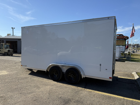 New 2026 Covered Wagon Trailers 7X16 TA2 7' BARN DOORS Cargo / Enclosed Trailer