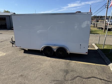 New 2026 Covered Wagon Trailers 7X16 TA2 7' BARN DOORS Cargo / Enclosed Trailer