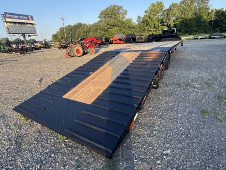 New 2025 Load Trail GL 102X40 HYDRAULIC DOVETAIL 30K GVWR 12' CLEATED DOVE TAIL 14PLY Flatbed Trailer