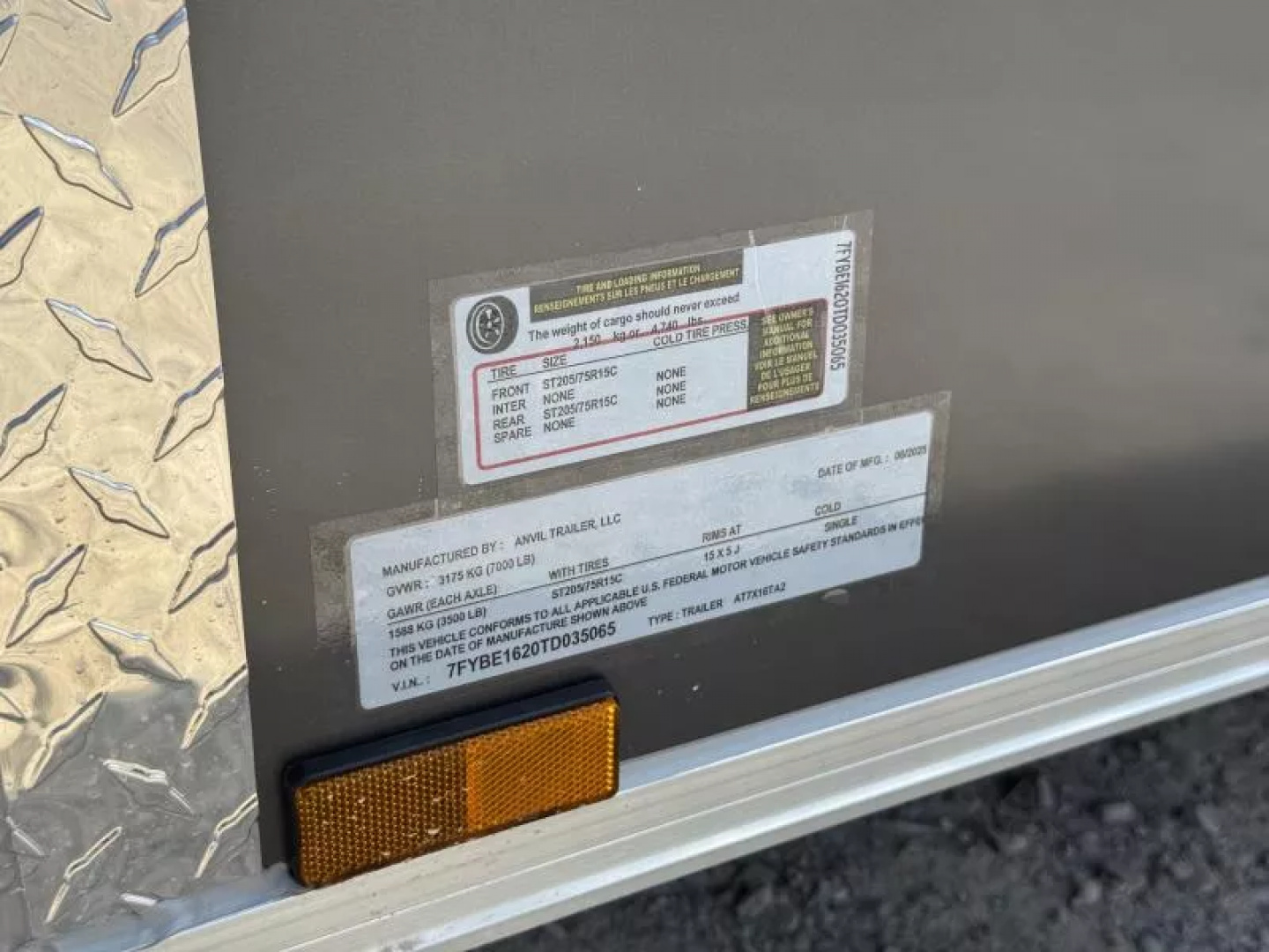 New 2025 Anvil Trailers 7X16 POLYCORE METAL .080 Cargo / Enclosed Trailer