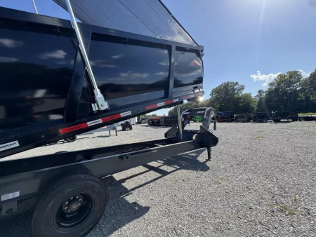 New 2025 Horizon Trailers HZH 96X20 GOOSENECK TELESCOPIC 14 PLY W/FLIP OVER TARP 25000 GVWR Dump Trailer
