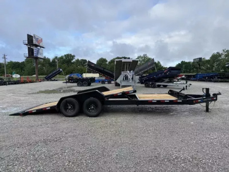 New 2026 Load Trail TH 83X22 TILT TRAILER, 7,000 Lb Dexter Torsion Axles, Tool Tray, Winch Plate  Tilt Trailer
