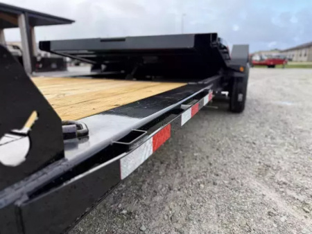 New 2026 Load Trail TH 83X22 TILT TRAILER, 7,000 Lb Dexter Torsion Axles, Tool Tray, Winch Plate  Tilt Trailer