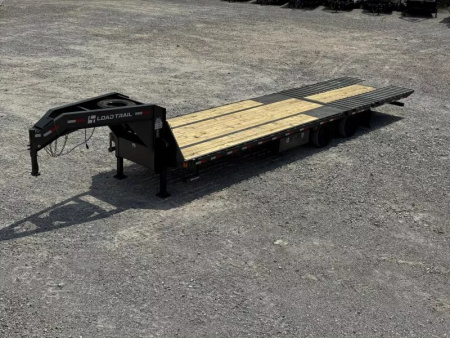 New 2026 Load Trail GL 102X32 GOOSENECK HYDRAULIC DOVE AND JACKS 14 PLY 25900 GVWR 12' DOVETAIL WIRELESS REMOTE GL Flatbed Trailer