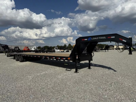 New 2025 Load Trail GP 102x40 Tandem Low-Pro Gooseneck w/Under Frame Bridge & Pipe Bridge Deckover Flatbed Trailer 25,900 GVWR