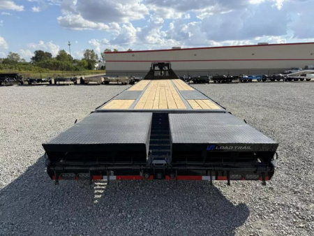 New 2025 Load Trail GP 102x40 Tandem Low-Pro Gooseneck w/Under Frame Bridge & Pipe Bridge Deckover Flatbed Trailer 25,900 GVWR