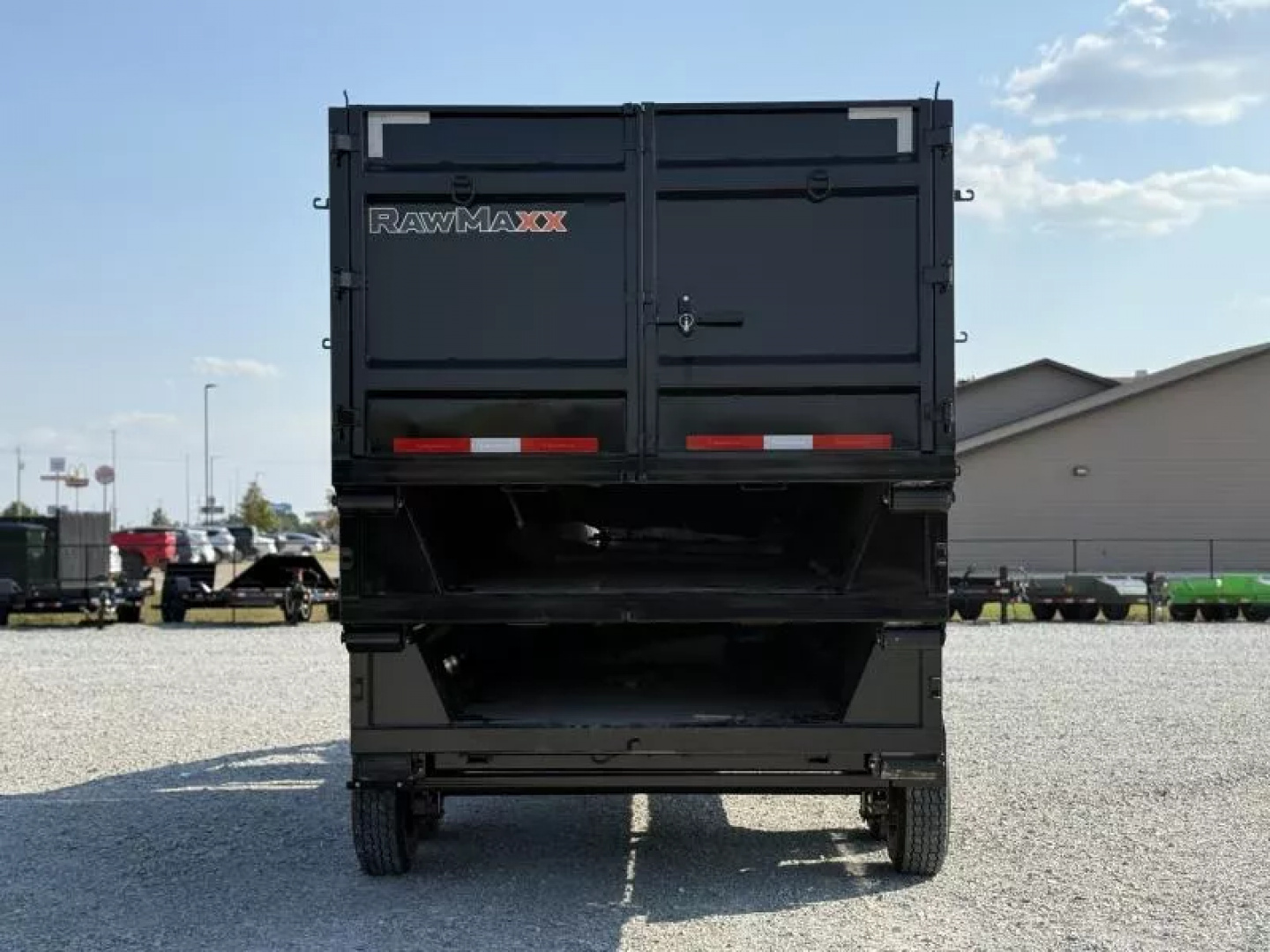 New 2026 RawMaxx RDX GOOSENECK W/FLIP OVER TARP 16K GVWR ROLL OFF TRAILER ONLY