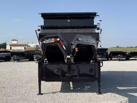 New 2026 RawMaxx RDX GOOSENECK W/FLIP OVER TARP 16K GVWR ROLL OFF TRAILER ONLY