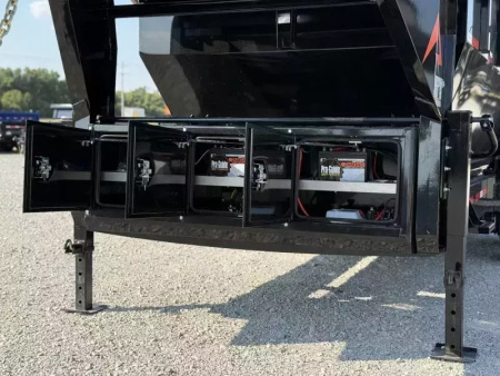 New 2026 RawMaxx RDX GOOSENECK W/FLIP OVER TARP 16K GVWR ROLL OFF TRAILER ONLY