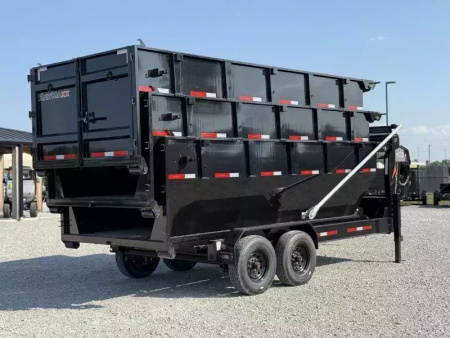 New 2026 RawMaxx RDX GOOSENECK W/FLIP OVER TARP 16K GVWR ROLL OFF TRAILER ONLY