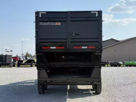 New 2026 RawMaxx RDX GOOSENECK W/FLIP OVER TARP 16K GVWR ROLL OFF TRAILER ONLY