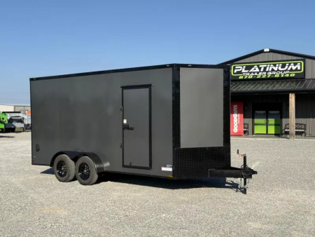 New 2026 Anvil Trailer 7X16 POLY-CORE .080 BLACKOUT EXTRA HEIGHT Cargo / Enclosed Trailer