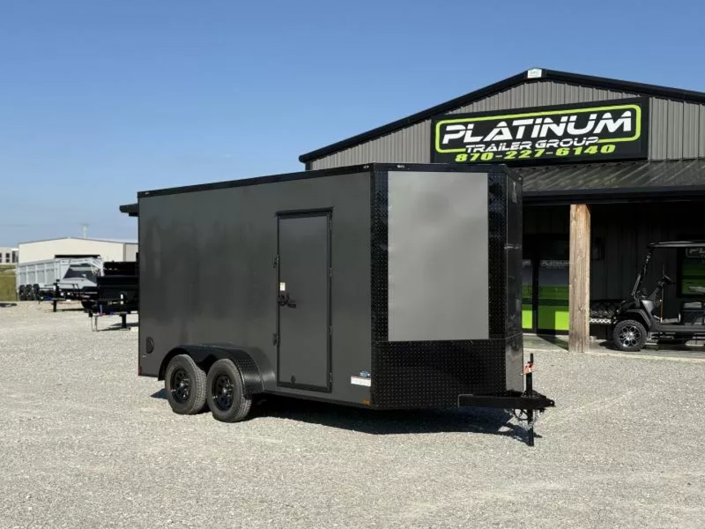 New 2026 Anvil Trailers 7X14 POLY-CORE .080 BLACKOUT EXTRA HEIGHT Cargo / Enclosed Trailer