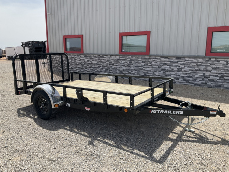 New 2026 PJ 77 x12' Single Axle Utility Trailer - U7
