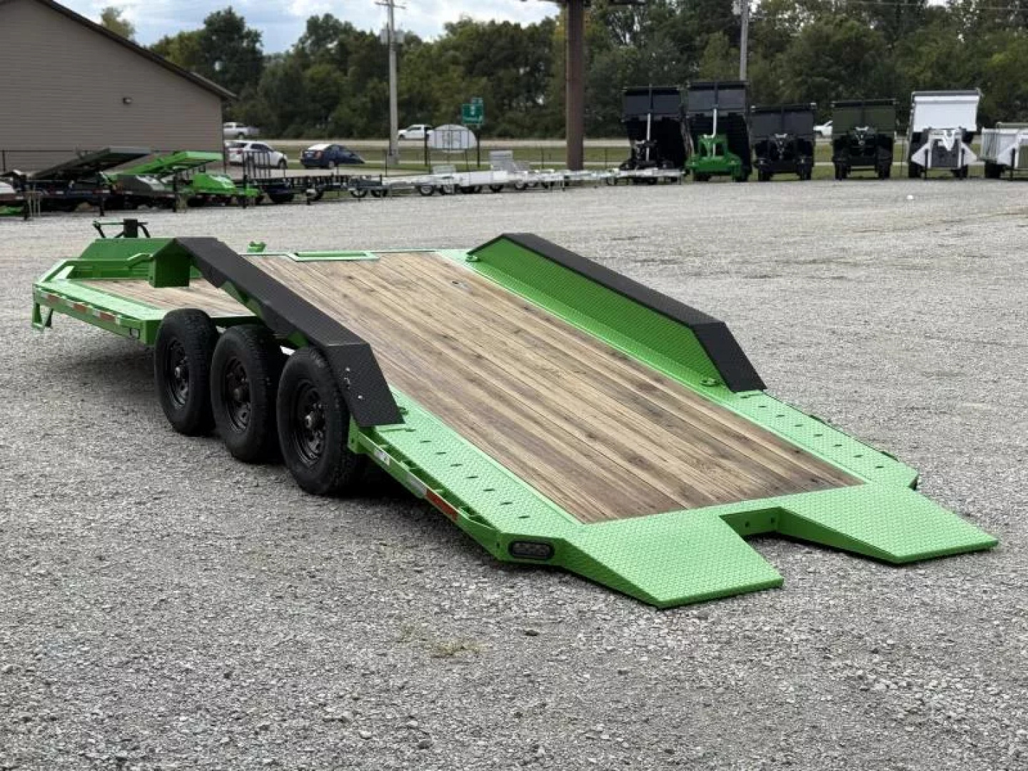 New 2026 RawMaxx G3X 102X26 BUMPER PULL GRAVITY TILT TRAILER RHINO LINED FENDERS 21K GVWR Tilt Trailer