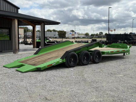 New 2026 RawMaxx G3X 102X26 BUMPER PULL GRAVITY TILT TRAILER RHINO LINED FENDERS 21K GVWR Tilt Trailer