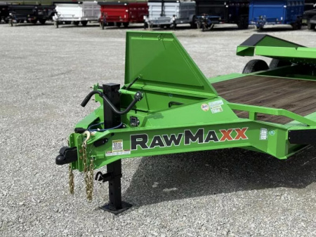 New 2026 RawMaxx G3X 102X26 BUMPER PULL GRAVITY TILT TRAILER RHINO LINED FENDERS 21K GVWR Tilt Trailer