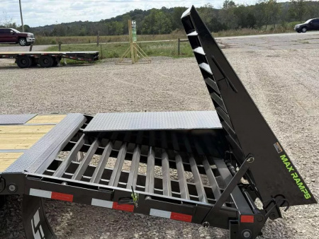 New 2026 Load Trail GP 102X28 GOOSENECK W/MAX RAMPS 24K GVWR Flatbed Trailer