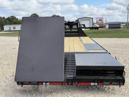 New 2026 Load Trail GP 102X28 GOOSENECK W/MAX RAMPS 24K GVWR Flatbed Trailer