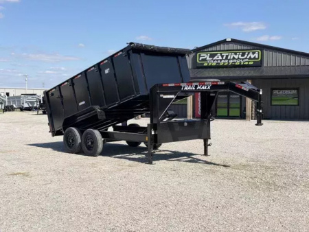 New 2025 TrailMaxx Trailers 83X14 HIGH SIDE 14K GVWR GOOSENECK Dump Trailer