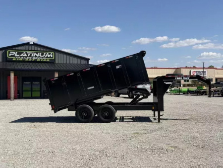 New 2025 TrailMaxx Trailers 83X14 HIGH SIDE 14K GVWR GOOSENECK Dump Trailer