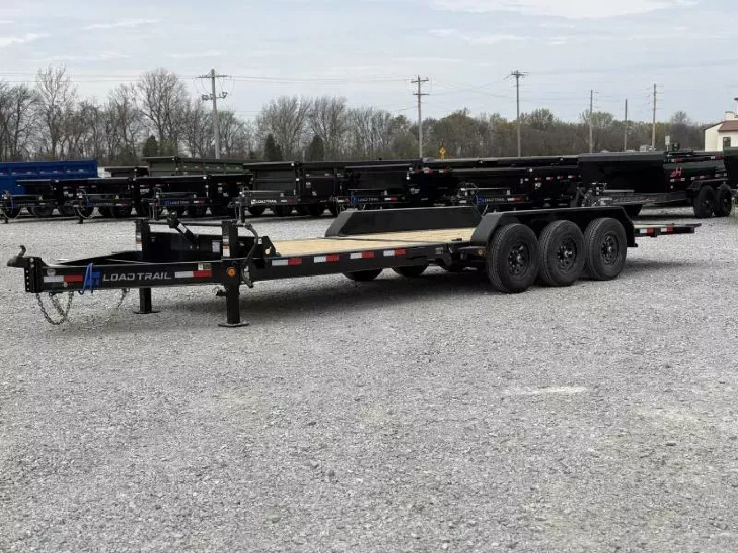 New 2026 Load Trail TH 83X24 Tilt-N-Go Triple Axle Tilt Deck I-Beam Frame 21K GVWR Tilt Trailer