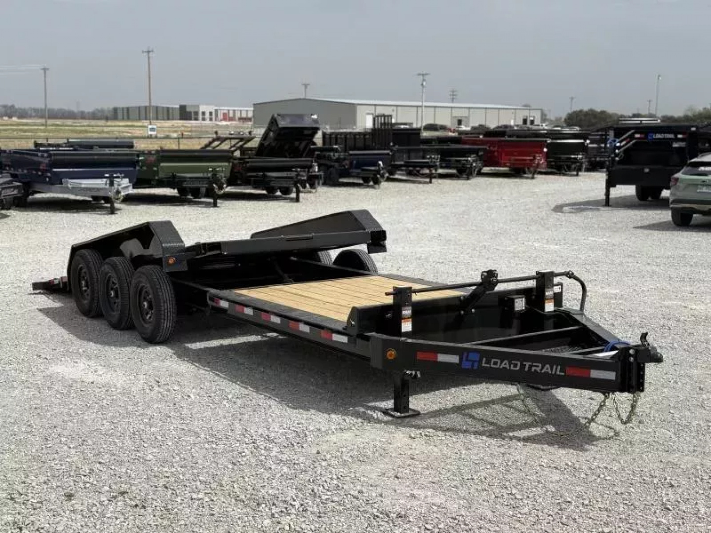 New 2026 Load Trail TH 83X24 Tilt-N-Go Triple Axle Tilt Deck I-Beam Frame 21K GVWR Tilt Trailer