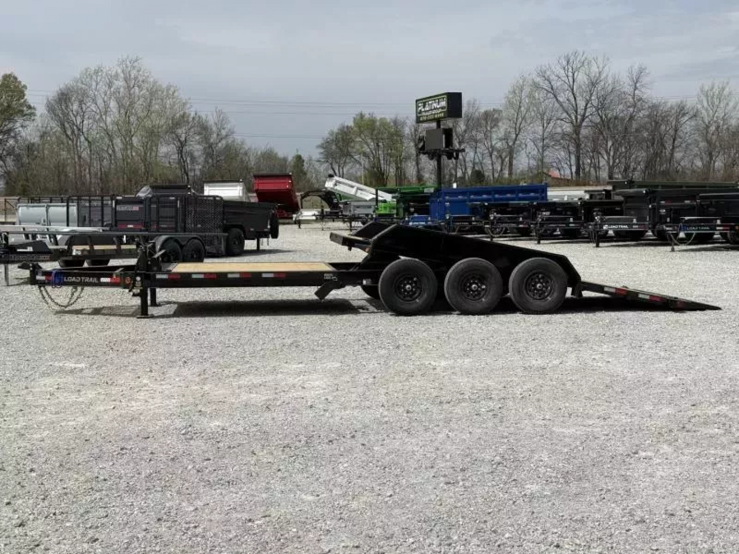 New 2026 Load Trail TH 83X24 Tilt-N-Go Triple Axle Tilt Deck I-Beam Frame 21K GVWR Tilt Trailer