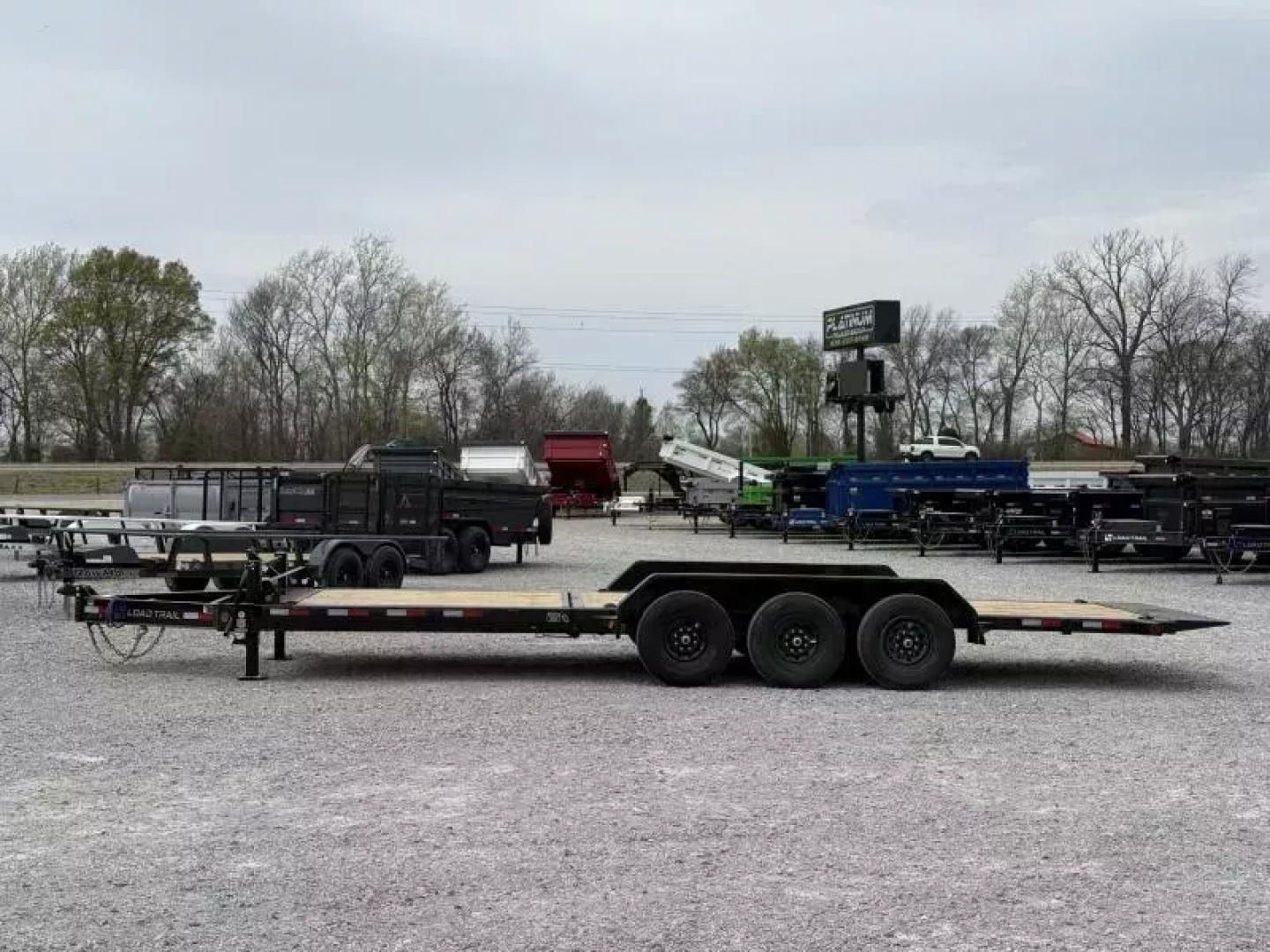 New 2026 Load Trail TH 83X24 Tilt-N-Go Triple Axle Tilt Deck I-Beam Frame 21K GVWR Tilt Trailer