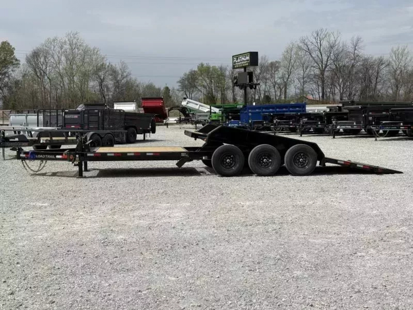 New 2026 Load Trail TH 83X24 Tilt-N-Go Triple Axle Tilt Deck I-Beam Frame 21K GVWR Tilt Trailer